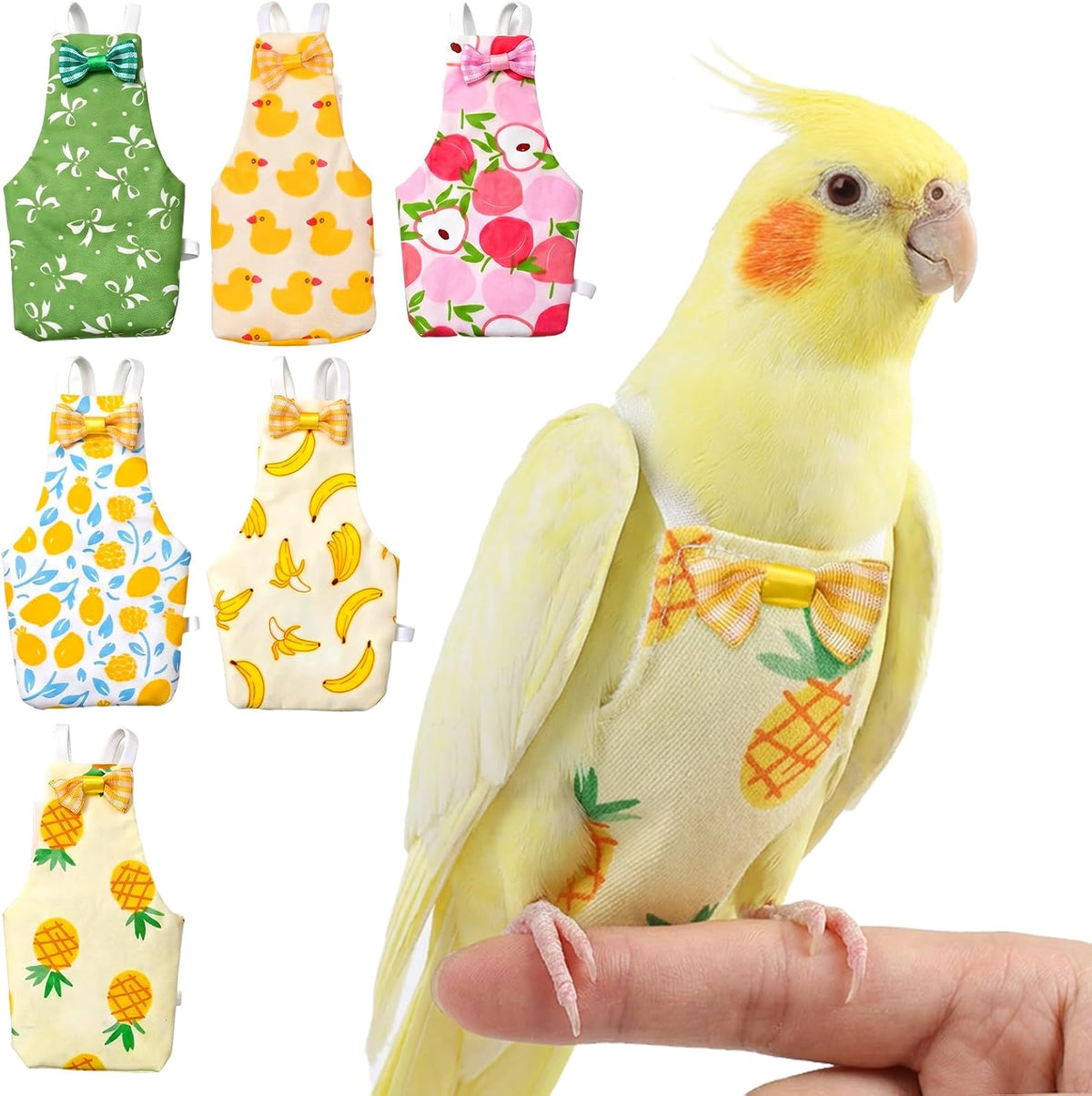 Dopenspi reusable bird diaper front view in fruit style