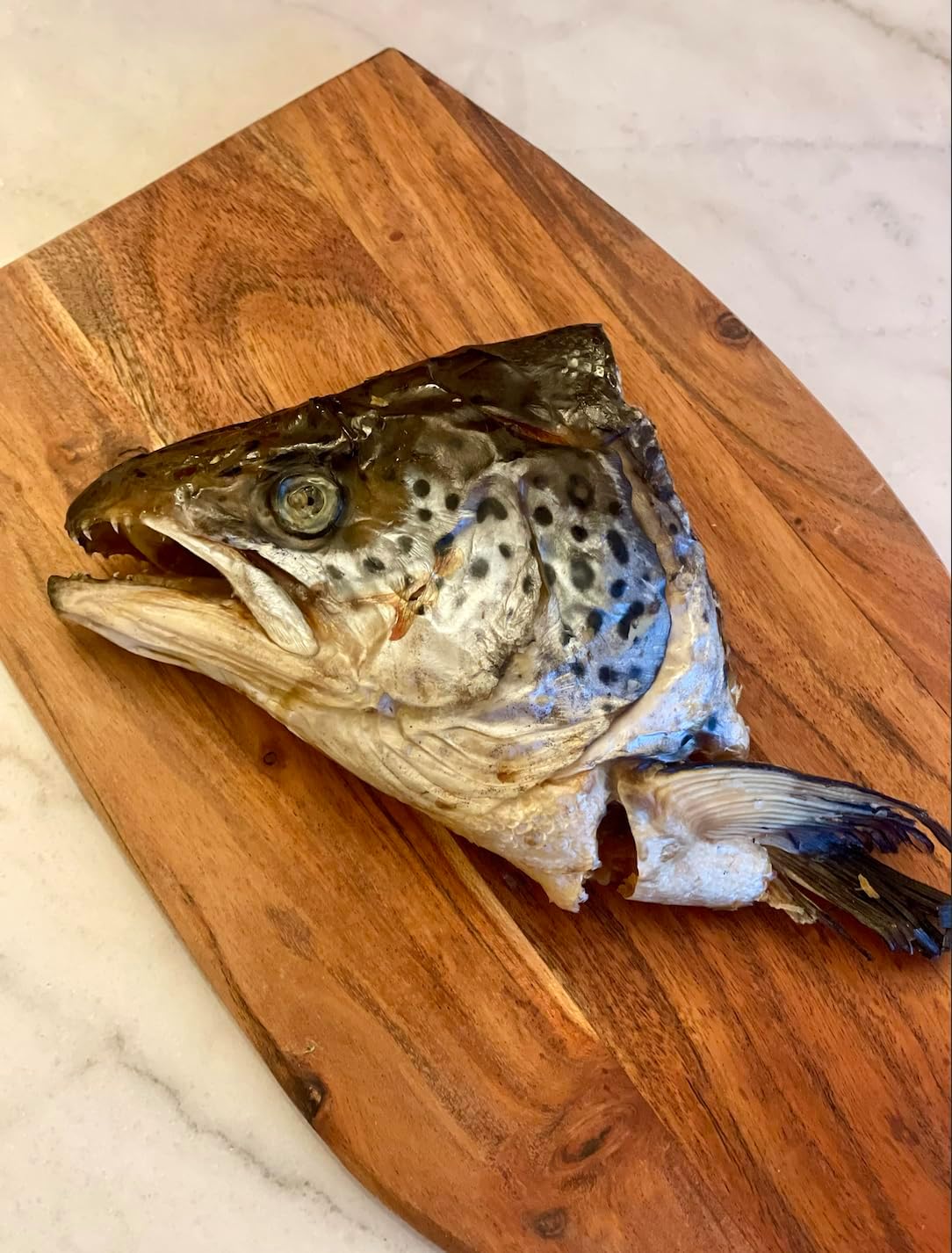 Pawlistic salmon head texture and quality detail