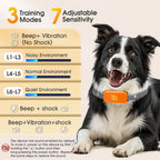 Side profile of KJKZO rechargeable dog bark collar