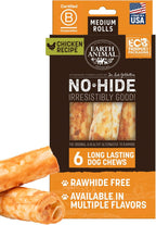 Earth Animal No Hide Chews - Long Lasting Rawhide Free Medium Dog Chews Rolls, Beef - 6 Count - Image 11