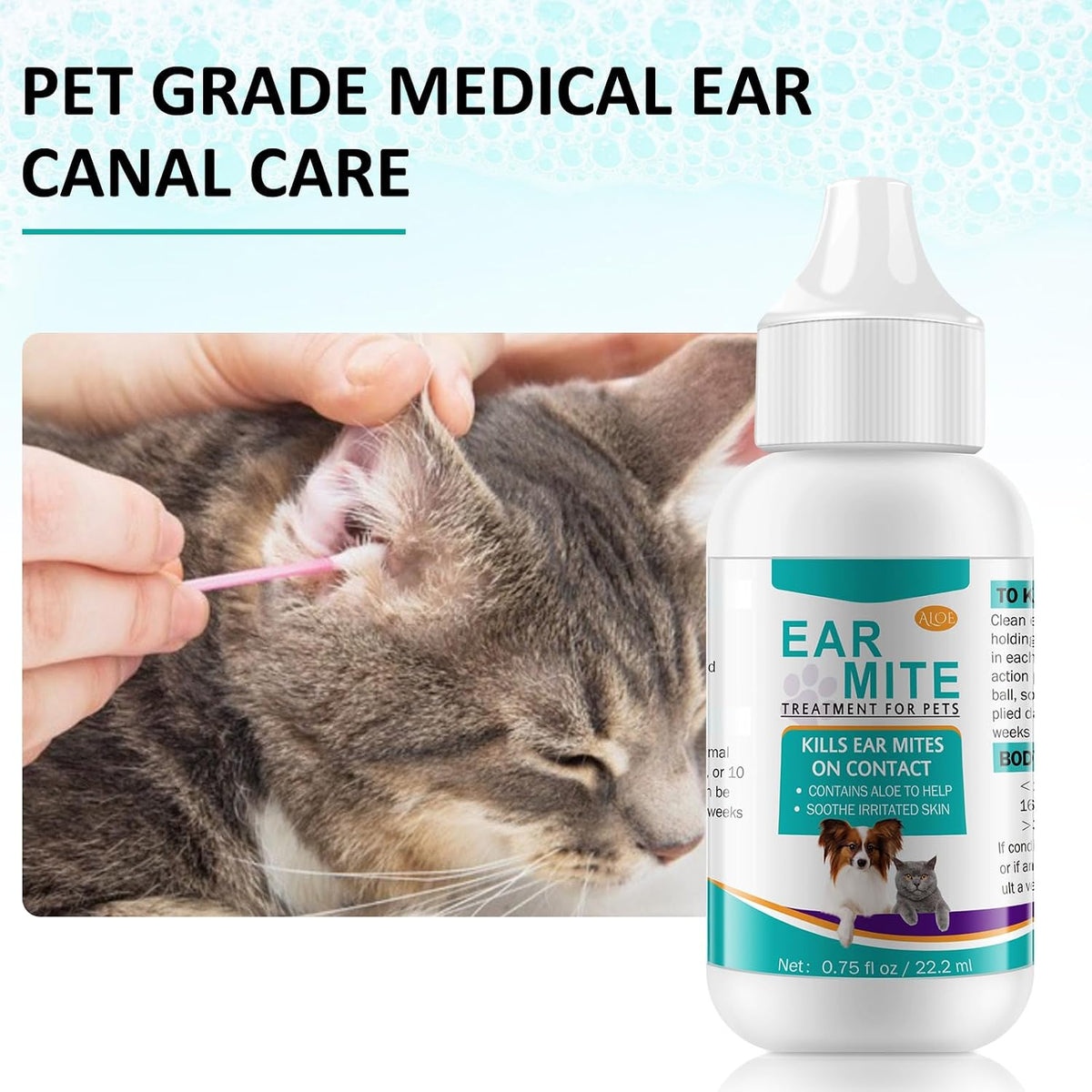 Fanshi ear care liquid for dogs and cats 0.75 fluid ounces