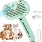 Pet Steam Brush for Indoor Cats & Dogs, Self Cleaning Cat Brush for Shedding & Grooming Supplies, Anti-Static & Anti-Flying Hair Water Mist Spray Hair Removal Comb for Long & Short Haired Animals - Image 13