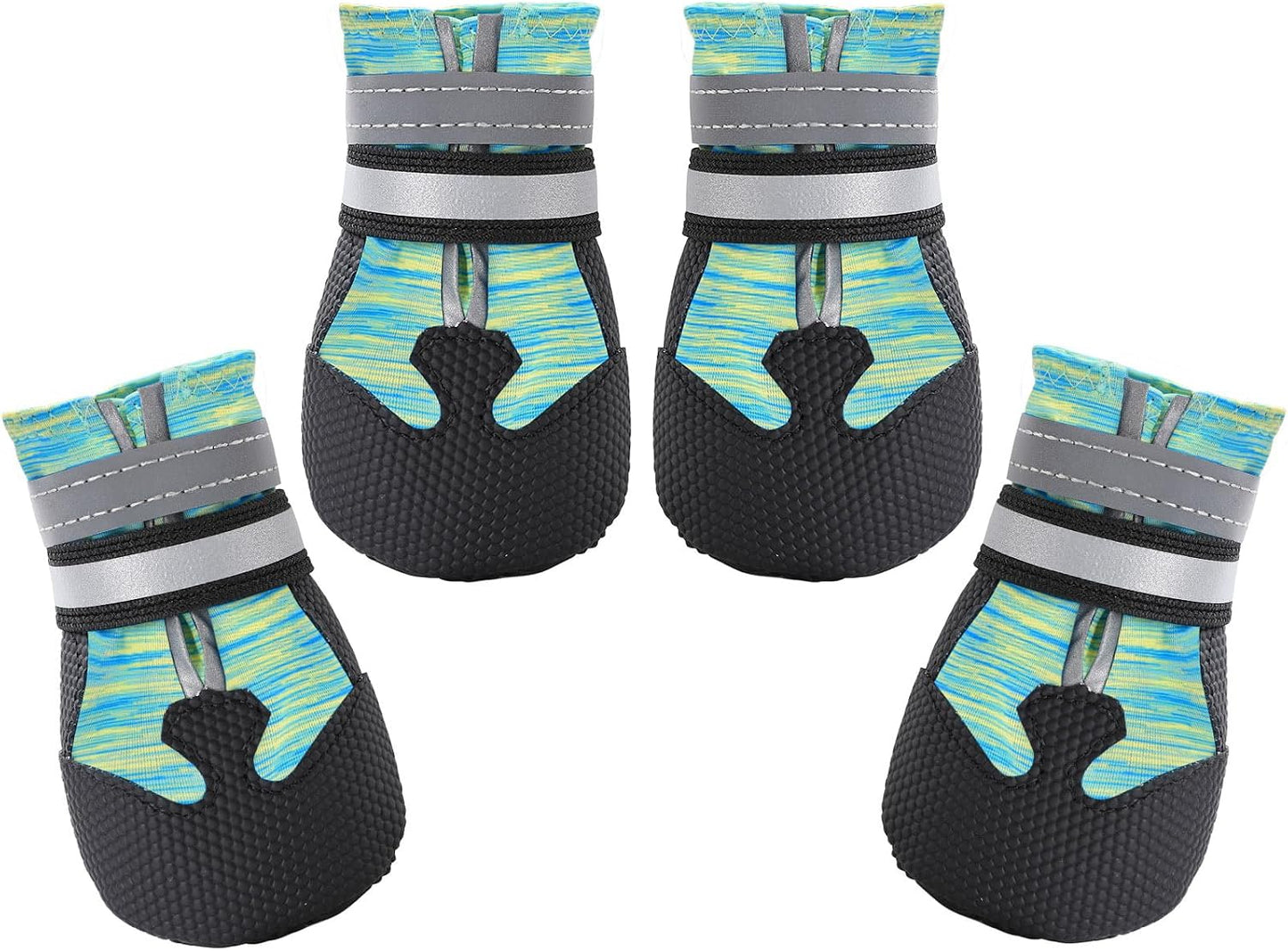 Dimicoo Breathable Dog Boots for Medium Large Dogs,Non-Slip Dog Shoes for Summer Hot Pavement,Lightweight Paw Protector Dog Booties for Outdoor & Indoor Hardwood Floors - Image 13