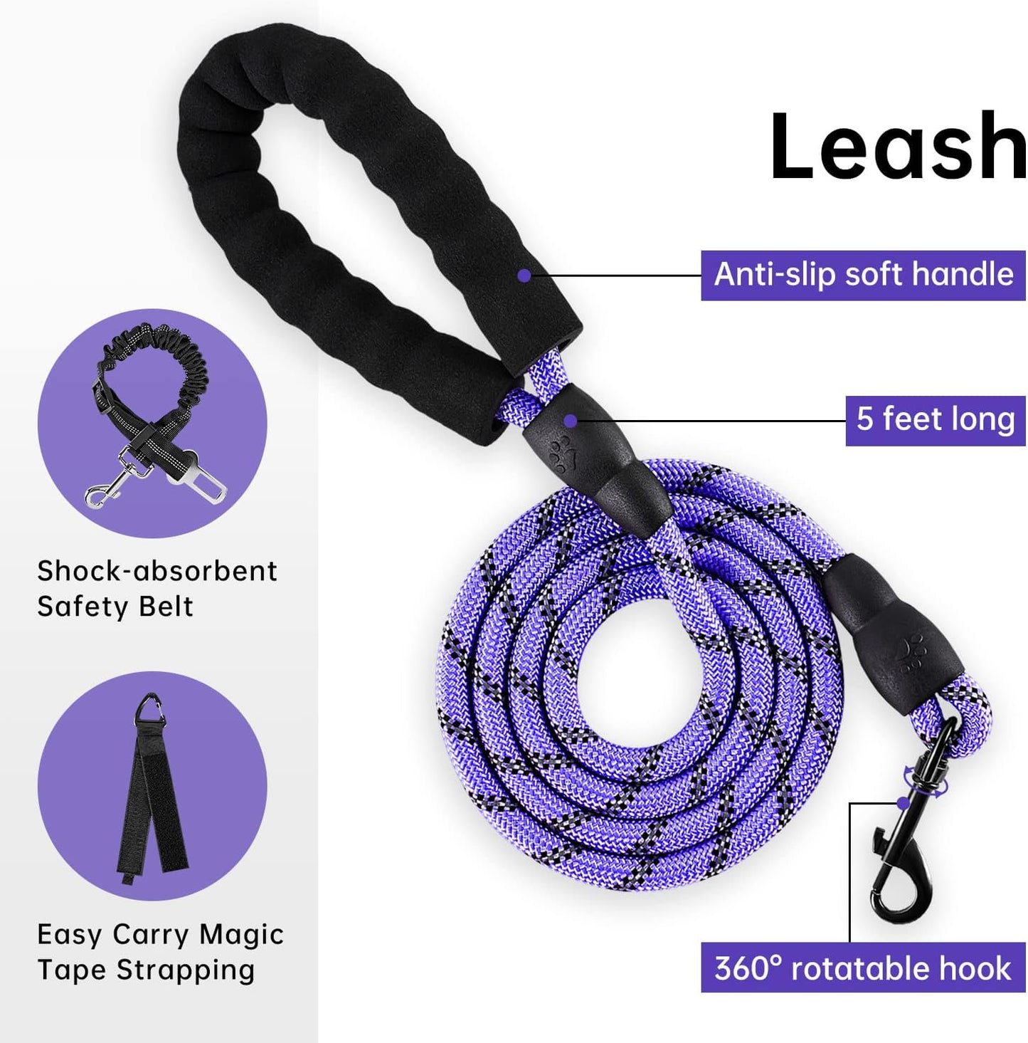 Ivy And Lane harness showing reflective strips at night