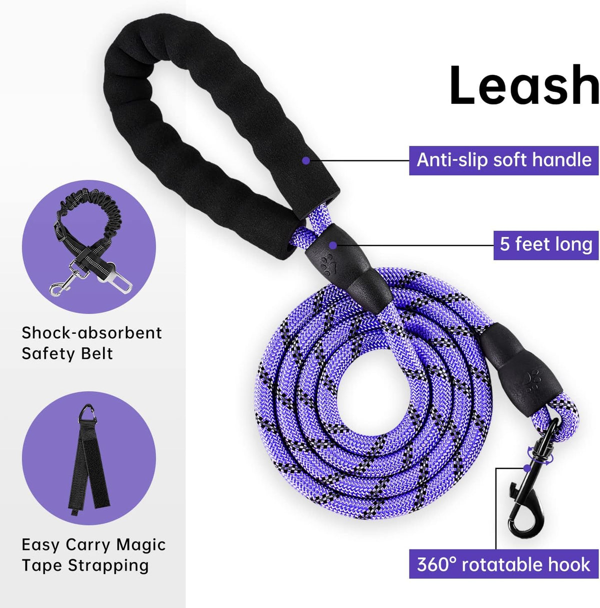 Ivy And Lane harness showing reflective strips at night