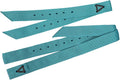 Hilason Premium Single Nylon Cinch Tie Strap and Off Billet Set in turquoise front view showing the leather keeper tie.