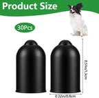 Conductive silicone caps for training collar prongs in assorted lengths.