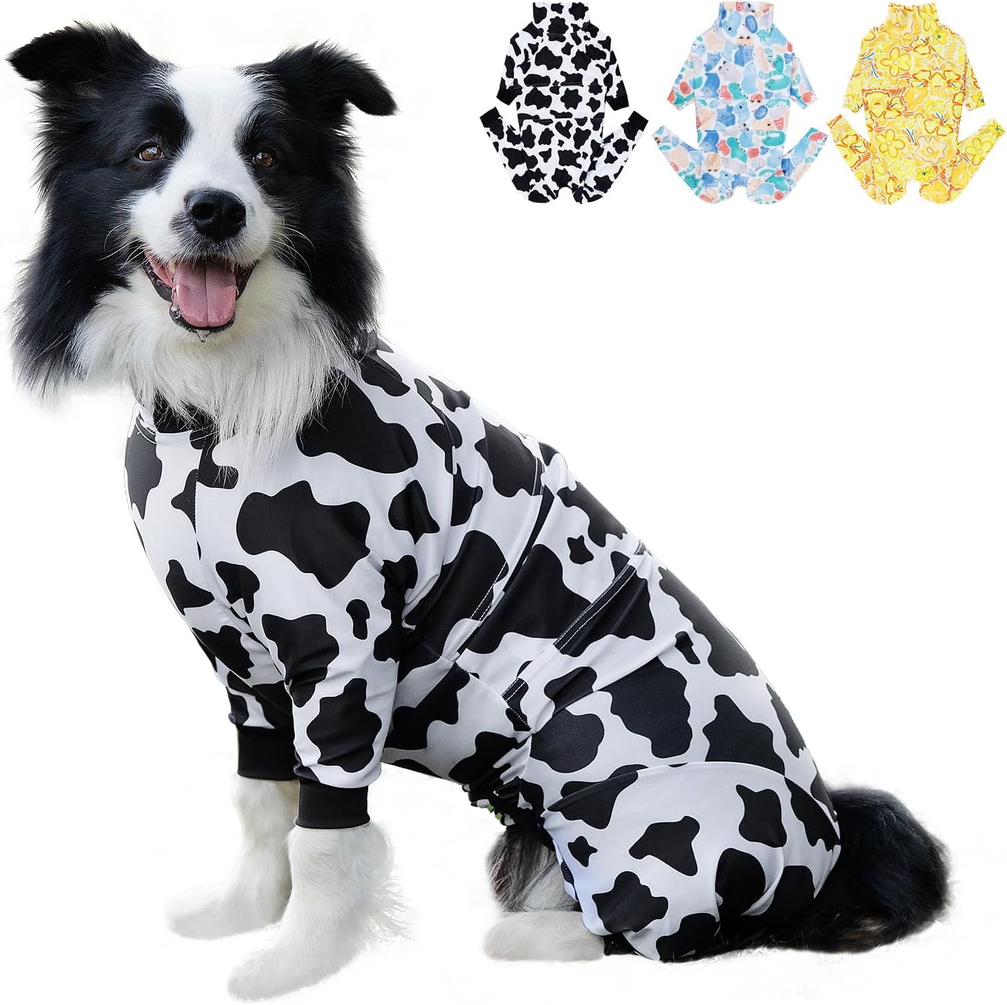Dog Recovery Suit,Dog Pajamas After Spay,Reduce Licking Wounds,Cartoon,L | Breathable, Lightweight, Reduces Shedding, Sun Protection, UV Protection - Image 9