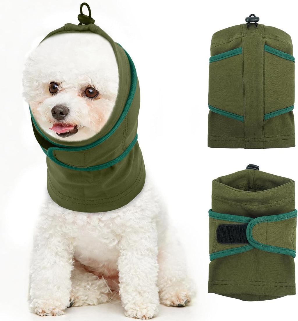 IDOMIK Dog Ear Muffs Noise Protection, Dog Calming Hoodie for Anxiety Relief, Soft Double-Layer No Shake Head Wraps, Quiet Ear Covers for Thunderstorm, Firework, Bath, Grooming & Blow Drying,Blue,L - Image 13