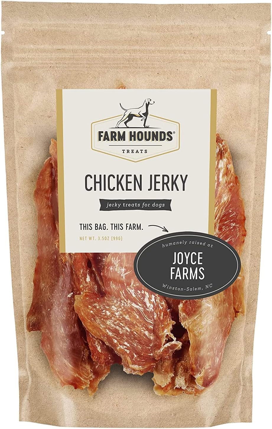 Farm Hounds - Pork Jerky - Premium Natural Jerky for Dogs - 100% Humanely Raised Pork - Break-to-Size - Great for Training & Treats - No Added Fillers - Made in USA - 3.5 oz - 1 Pack - Image 12