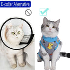 Close up of breathable fabric on kzrfojy cat recovery suit