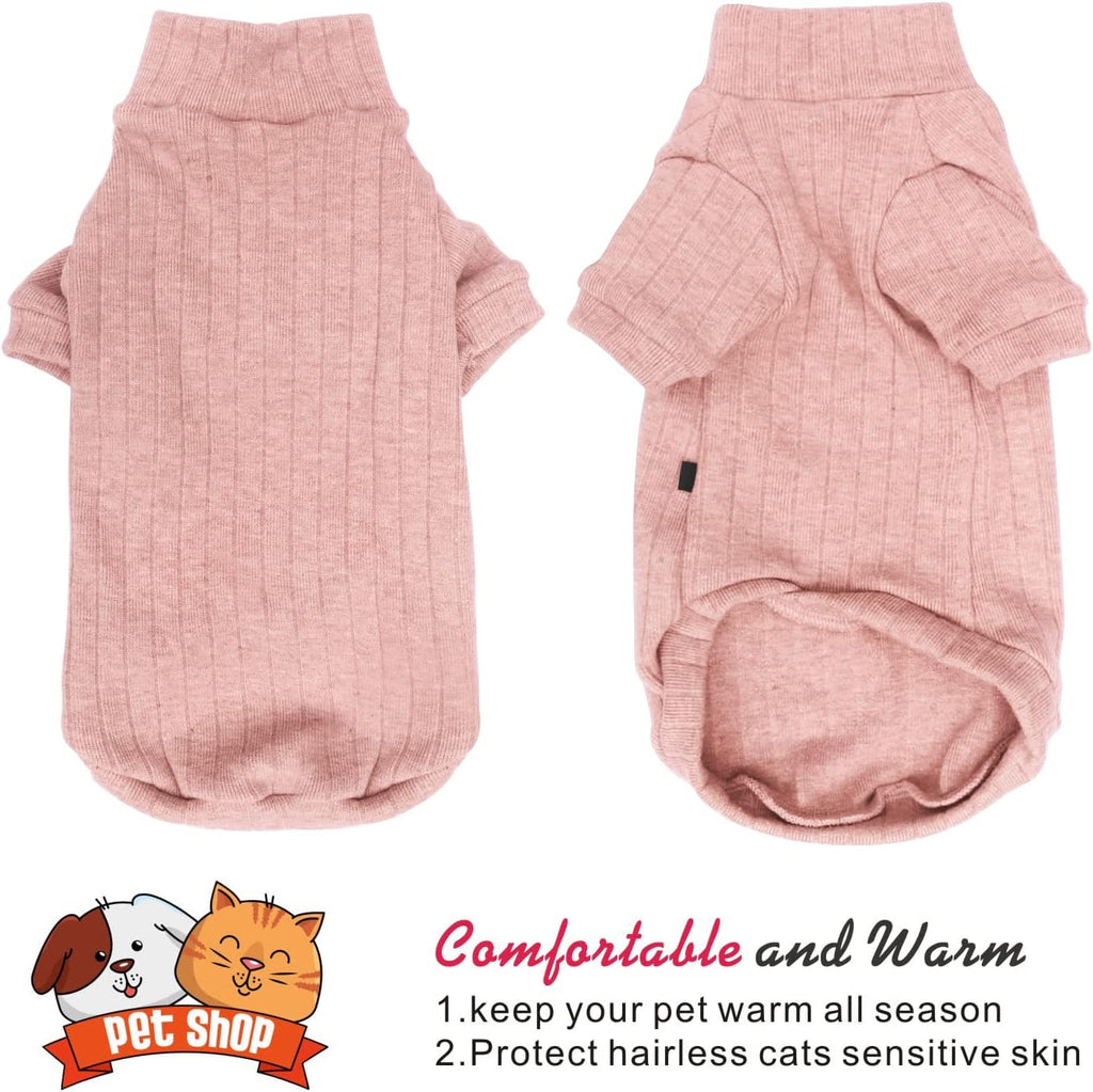 Premium pink fleece apparel for Sphynx cats and small dogs