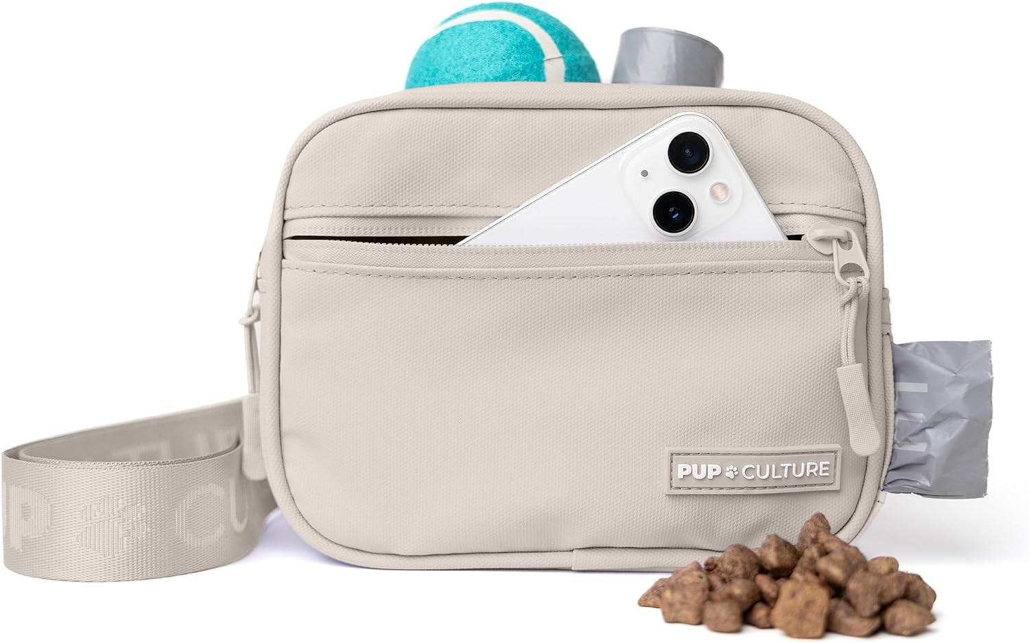 Pup Culture Dog Treat Pouch with Poop Bag Dispenser and Removable Treat Pouch | Cross Body Dog Walking Bag | The Perfect Puppy Training Tool and Even Better Gift - Image 13