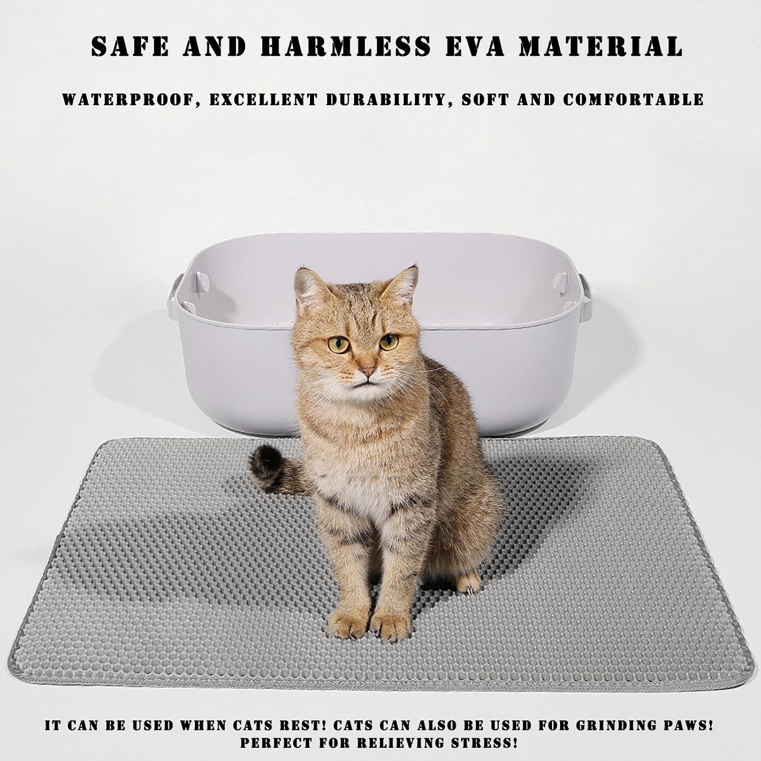 Waterproof and slip resistant bottom layer of an imported pet mat