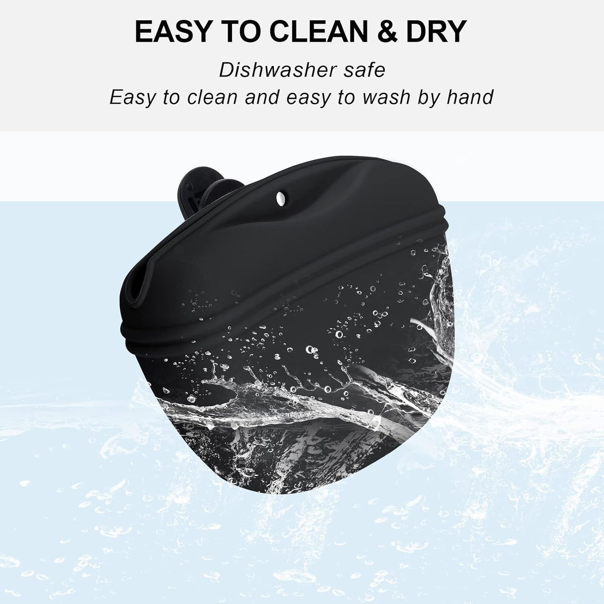 Dishwasher safe dog training accessories pouch with wet and dry kibble inside
