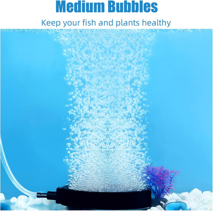 Aquaneat four inch aerator disc back view highlighting three suction cups
