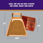 Weaver Leather livestock bell top roller loop detail