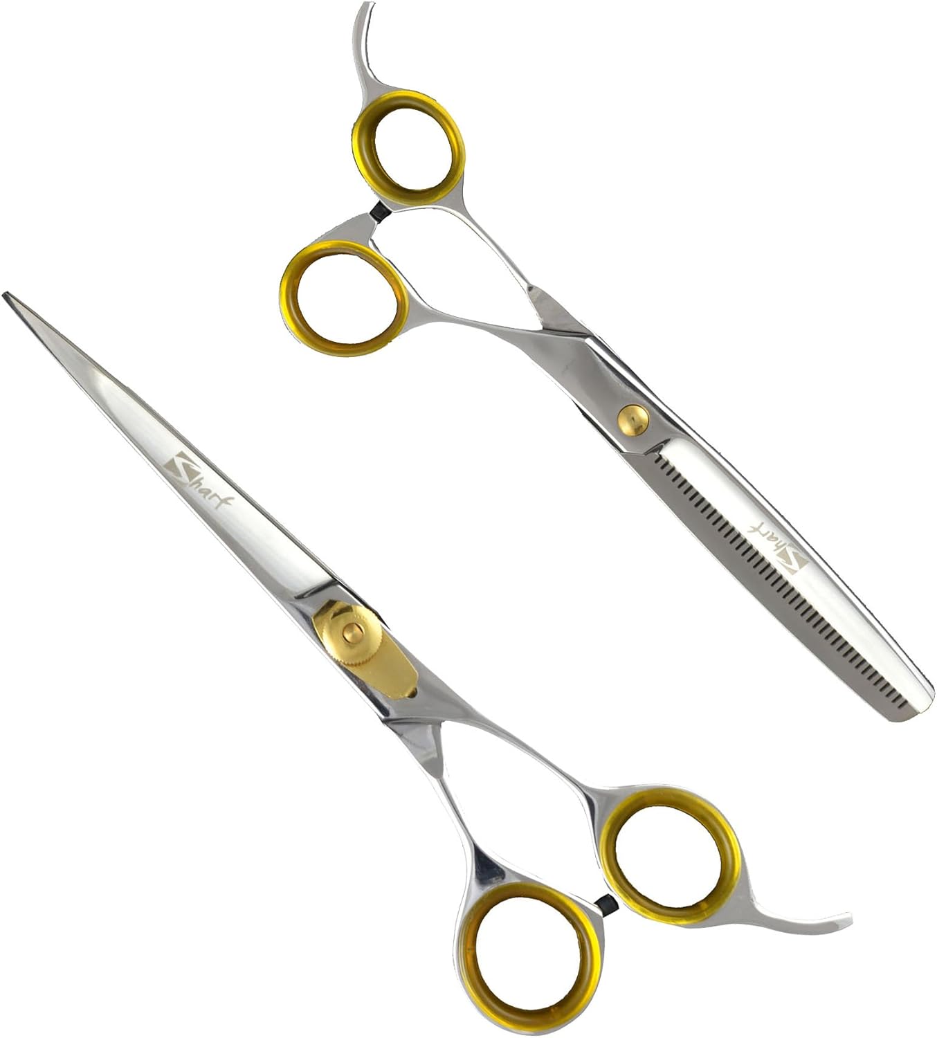 Sharf Gold Touch Pet Grooming Shear | Straight Cat & Dog Grooming Scissors | 6.5 Inch | 440c Japanese Stainless Steel Pet Dog Shearing Scissors | Animal Shears with Removable Comfort Rings - Image 13