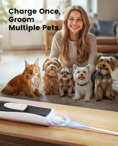 Complete oneisall grooming kit contents including charging cord and cleaning oil