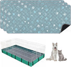 6 Packs Washable Guinea Pig Cage Liners, Waterproof Guinea Pig Pee Pads Reusable Absorbent Bedding Anti Slip Mats for Small Animals Bunny Rabbit Hamster (12 x 12in) - Image 9