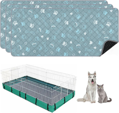 6 Packs Washable Guinea Pig Cage Liners, Waterproof Guinea Pig Pee Pads Reusable Absorbent Bedding Anti Slip Mats for Small Animals Bunny Rabbit Hamster (12 x 12in) - Image 9