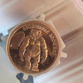 Generic Cryptid Creatures Abominable Snowman Copper Round front view