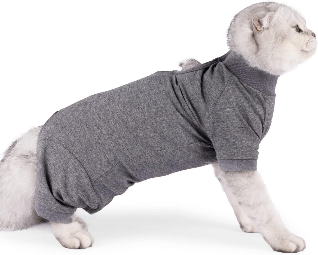 LIANZIMAU professional cat onesie for post surgery abdominal wound protection