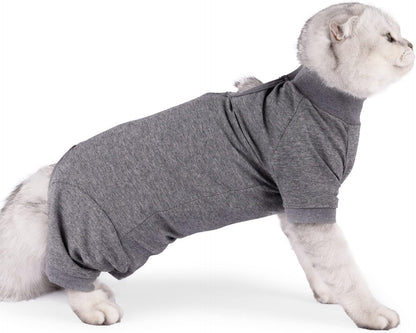 LIANZIMAU professional cat onesie for post surgery abdominal wound protection