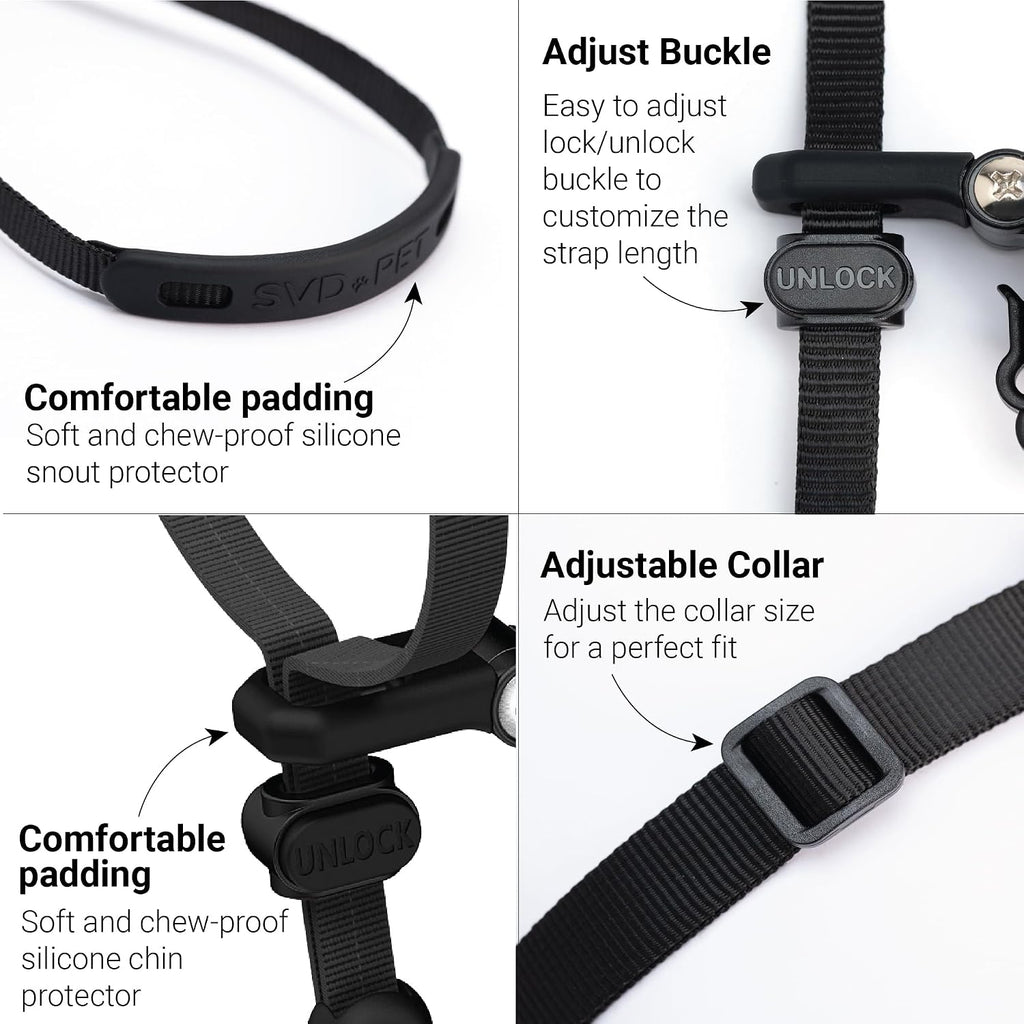 SVD.PET headcollar strap design for vision clarity