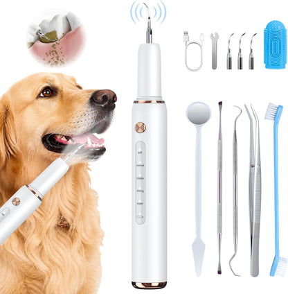 Minffimiw dog plaque remover electric tartar kit front view