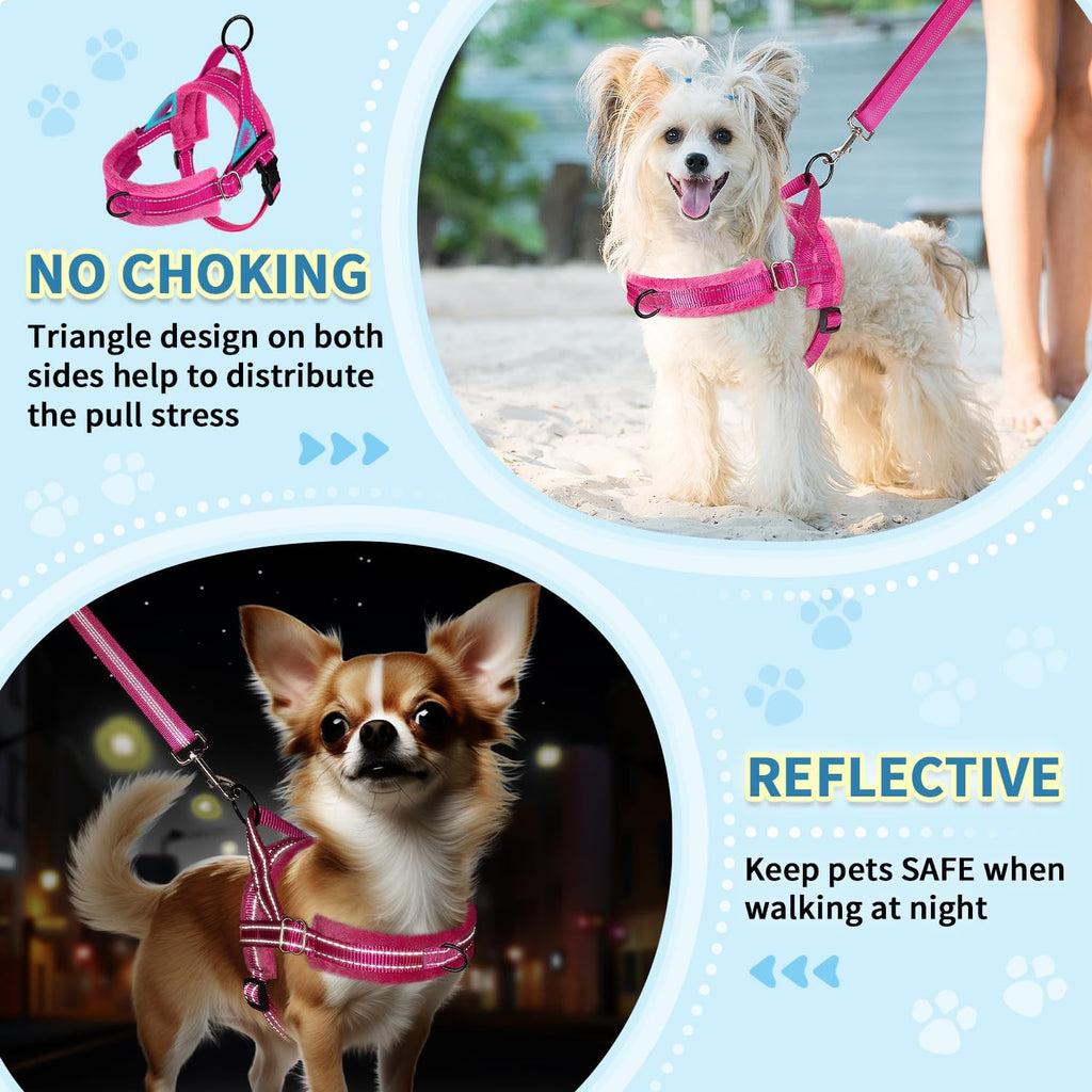 Adjustable neck and chest straps on SlowTon harness