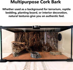 Water rinsing process for cleaning a reusable cork bark terrarium mat safely.