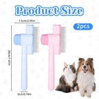 LXUEJIE professional flea comb for dogs showing the fine tooth lice and dander remover pins.