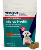 Vetnique DermaBliss Vet-Formulated Dog Allergy Chews for Seasonal Itch Relief, Skin, Coat & Gut Health, Omega 3 + Probiotic Anti-Itch Soft Chew Supplement for Dogs (60ct, Regular Strength Chews) - Image 12