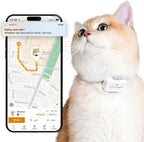 Pawfit Lite for Cats 4g GPS tracker front view in simply white.