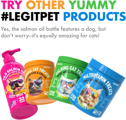 Multivitamin Cat Treats Vitamins for Indoor Cats Skin & Coat Digestion Immunity Mobility Heart & Brain Support Supplements for Overall Cat Health with Vitamins A B C D E and Biotin 100 Yummy Chews - Image 9