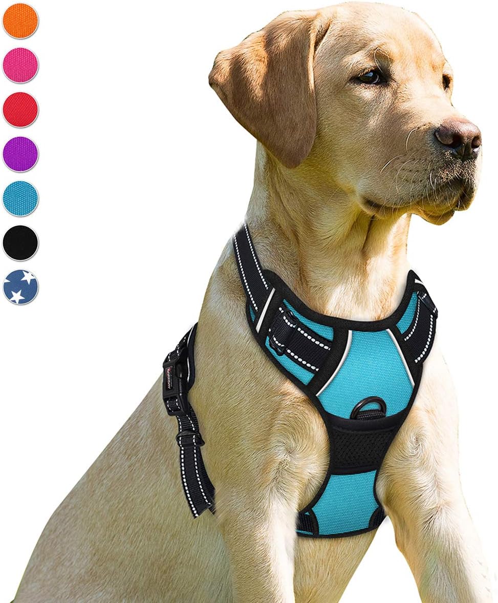 BARKBAY No Pull Dog Harness Front Clip Heavy Duty Reflective Easy Control Handle for Large Dog Walking(Black,L) - Image 12