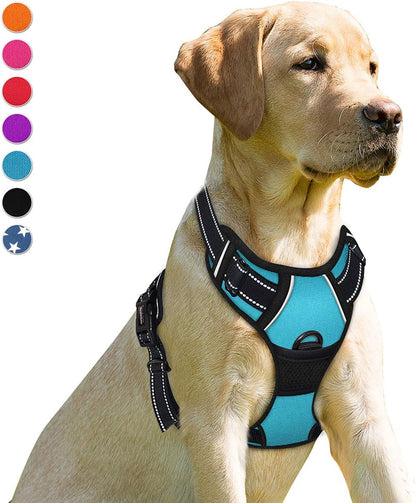 BARKBAY No Pull Dog Harness Front Clip Heavy Duty Reflective Easy Control Handle for Large Dog Walking(Black,L) - Image 12