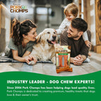 Pork Chomps pet treats roasted pressed bone package for dental health support