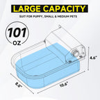 Petsolon heavy duty anti tip dog bowl placed on the ground