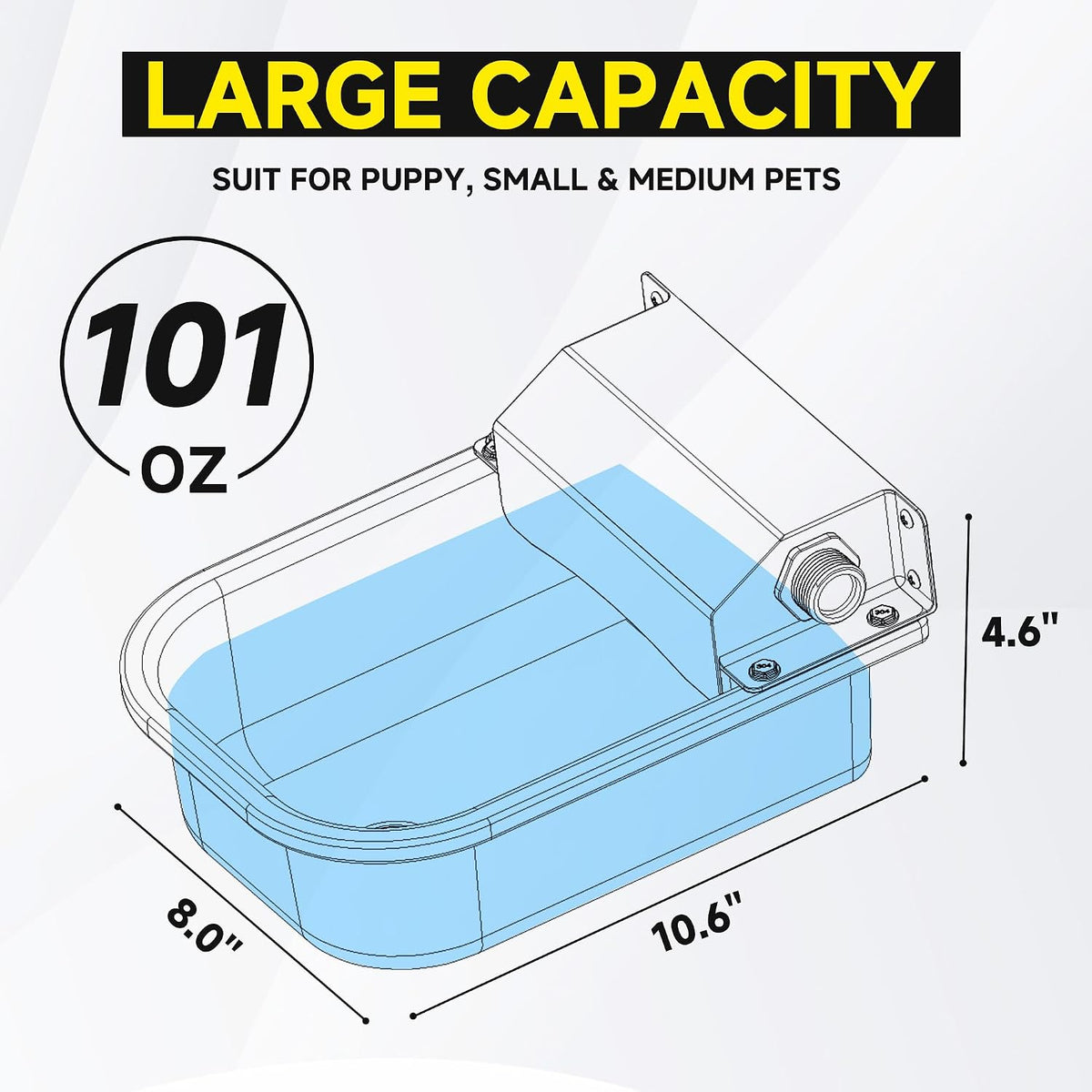 Petsolon heavy duty anti tip dog bowl placed on the ground
