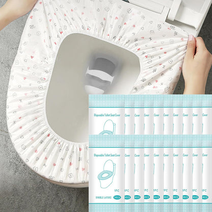 SARAHS disposable toilet seat cover front view of packaging