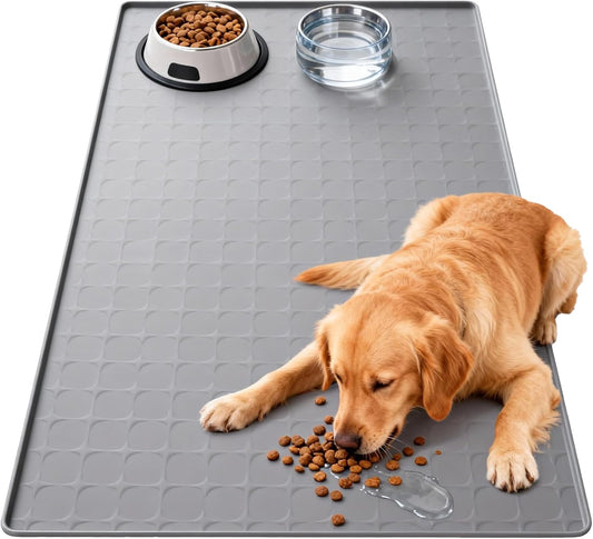 Tculosd extra large silicone pet food mat front view