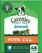 Greenies Dental Treats for Dogs, Veterinarian-Recommended Aging Care Adult Natural Dental Dog Treats, Teenie Size, 27 oz. Pack, 96 Count - Image 15