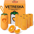Vetreska dog poop bag dispenser orange front view premium pet accessory