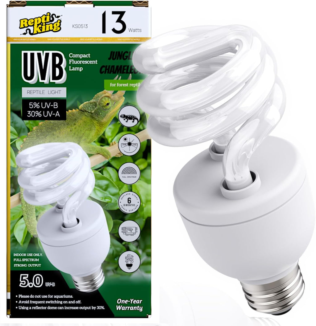 UVB Reptile Light, 10.0 24W, UVA UVB Reptile Light Bulb Lamp for Bearded Dragon, UVB Bulbs for Desert Reptiles - Image 9