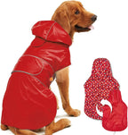 Kimee large size premium dog slicker poncho packaging demonstrating its lightweight material.