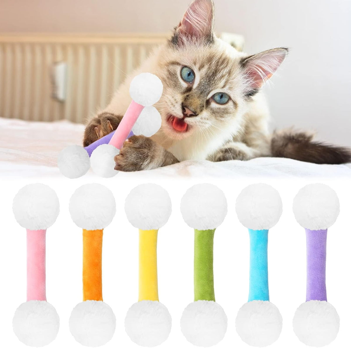 CiyvoLyeen Lizard Catnip Toys Chew Bite Resistant Toys for Indoor Cats Boredom Relief Teeth Cleaning Interactive Funny Cute Kitten Cat Lover Gifts Christmas Birthday Presents Set of 4 - Image 10