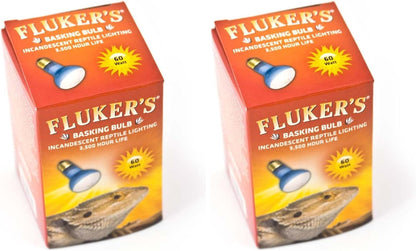 Fluker's incandescent terrarium heat lamp bulb showcasing the standard screw-in base.