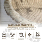 Xanadued cat rug fringe detail and woven quality